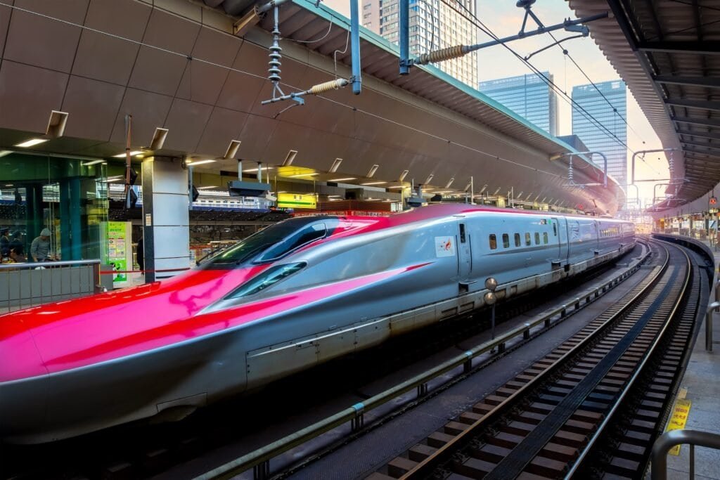 Vysokorychlostní vlak šinkansen, Japonsko