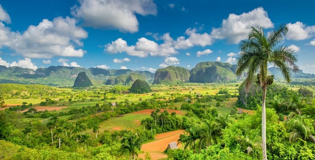 Panorama hor Viñales, Kuba