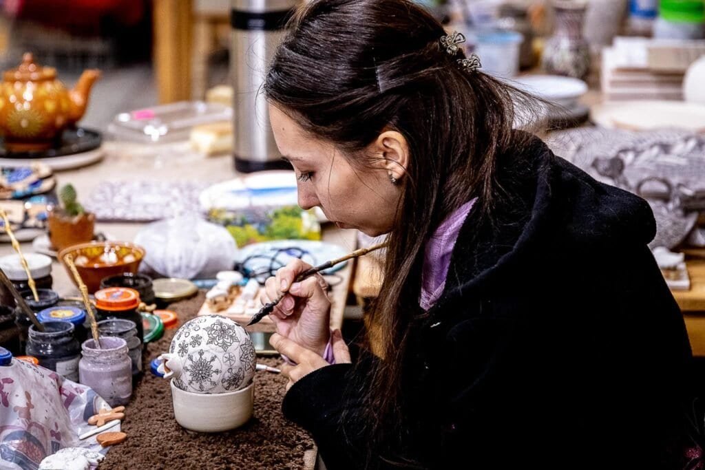 Řemeslné zdobení keramiky, Uzbekistán